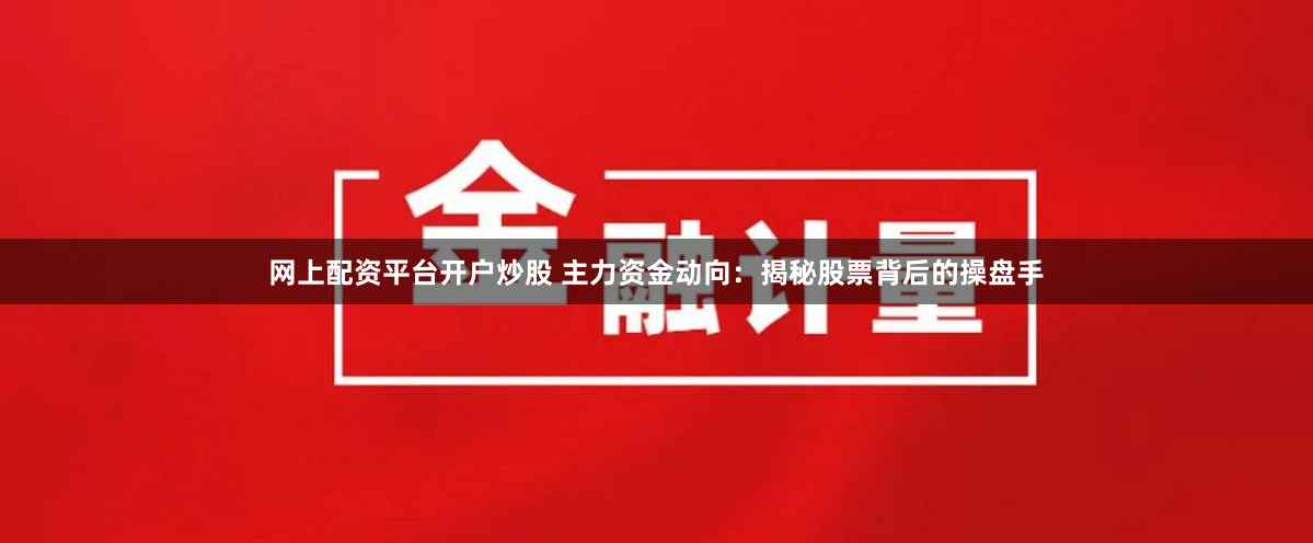网上配资平台开户炒股 主力资金动向：揭秘股票背后的操盘手